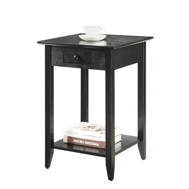 Convience Concept, Inc. American Heritage End Table with Drawer and Shelf