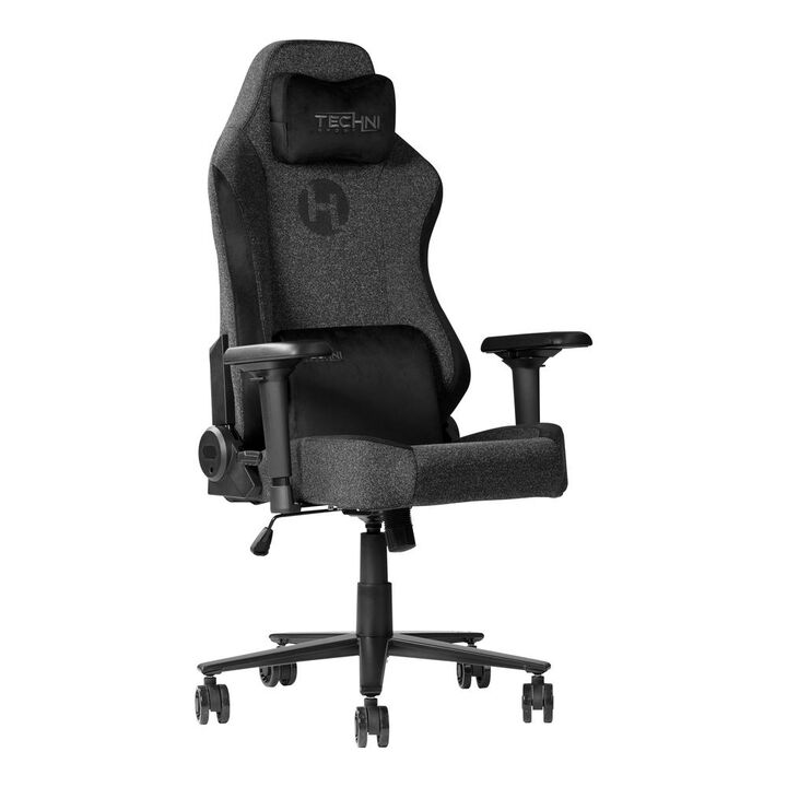 Techni Sport Fabric Gaming Chair - Black