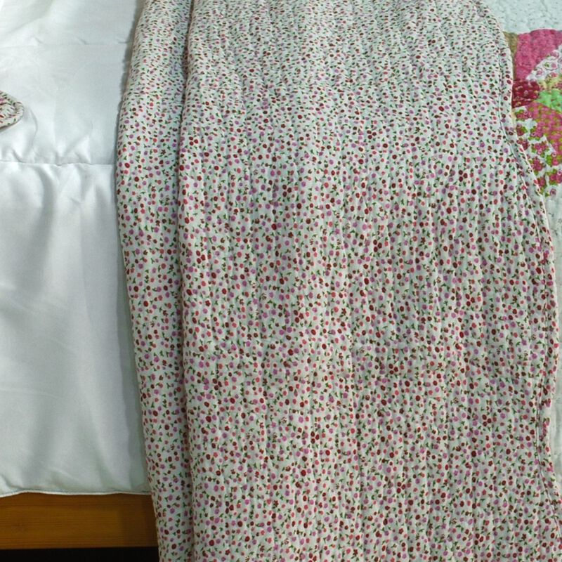 Round Midnight Queen 3PC Cotton Quilted Printed Bedding Set Soft Lightweight Quilt Set image number 3