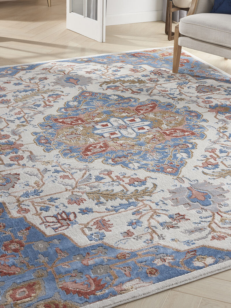 Elation ETN09 Ivory/Blue 7'10" x 9'10" Rug