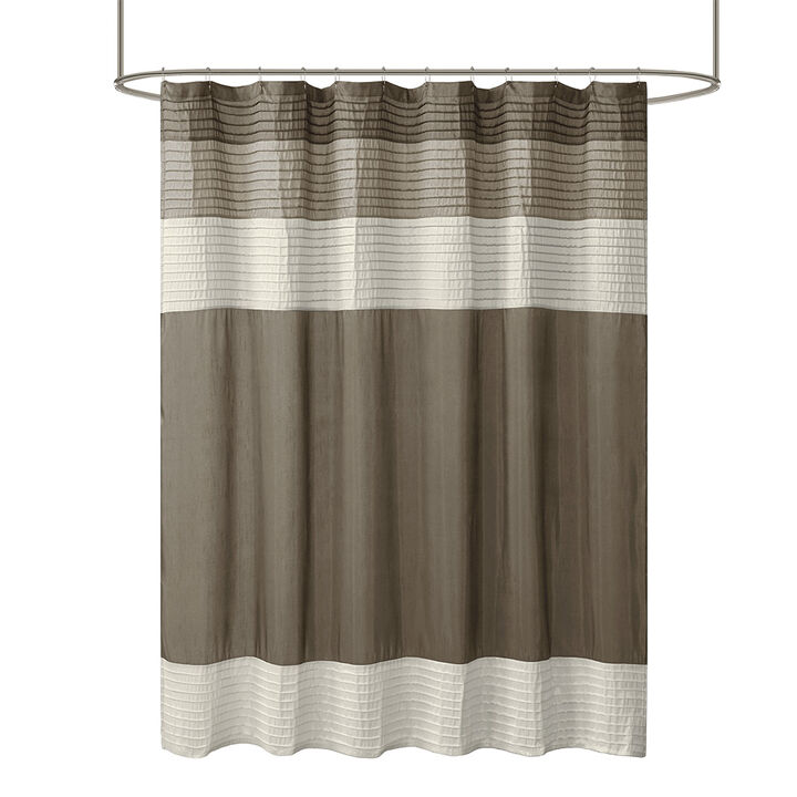 Gracie Mills Nixon Faux Silky Lightweight Shower Curtain
