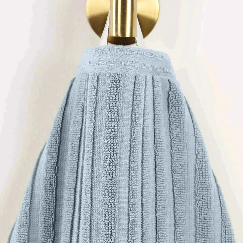 2-Piece Cotton Ribbed Bath Towel Set &ndash; Plush and Quick-Dry image number 2