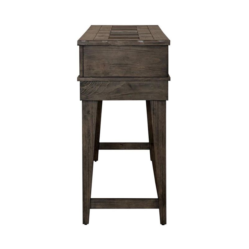 Liberty Furniture Arrowcreek Console Bar Table in Weathered Stone image number 2