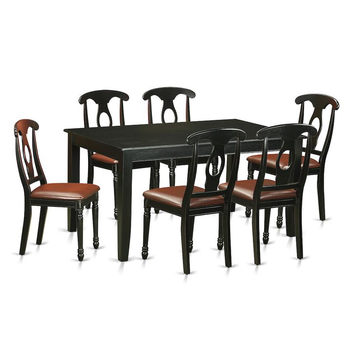 7 Pcs Dining room sets -Small Kitchen Table and 6 Dining Chairs