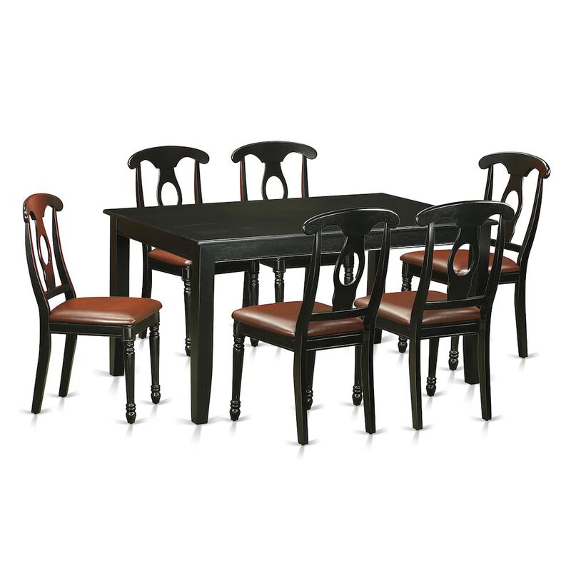 7 Pcs Dining room sets -Small Kitchen Table and 6 Dining Chairs