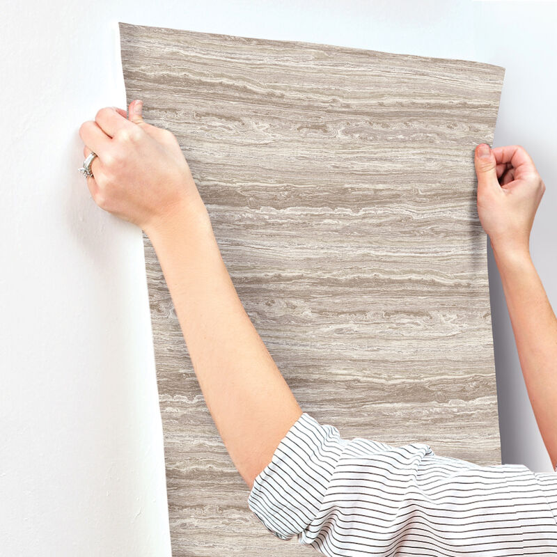 Lyman Mauve Striated Wallpaper image number 2