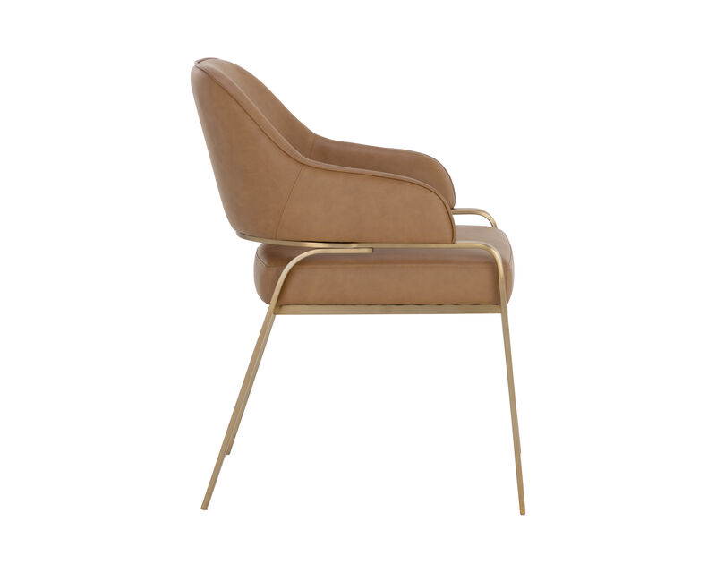Thorne Milliken Cognac Dining Armchair image number 2