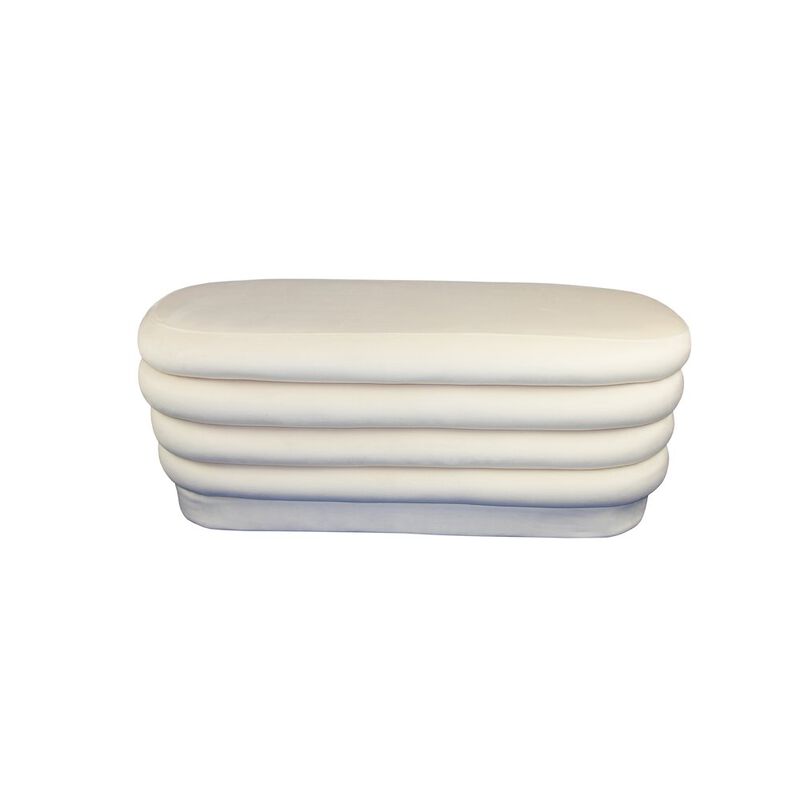 Alex Hamilton Thor Oval Ottoman in Dove
