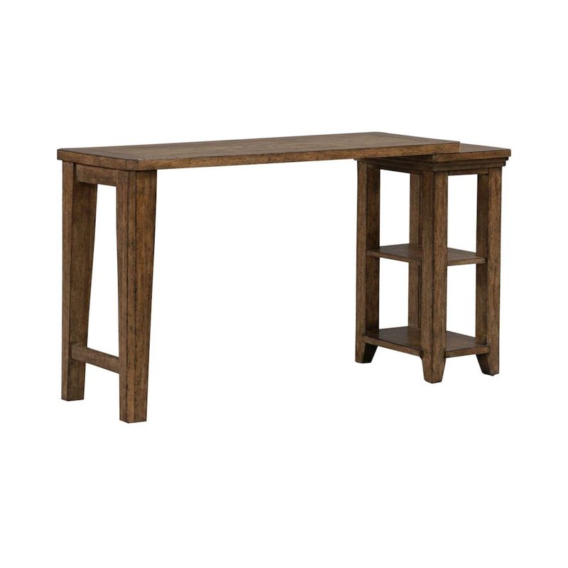 Liberty Furniture Carolina Park Console Table for Living Room - Amber Brown Oak image number 7
