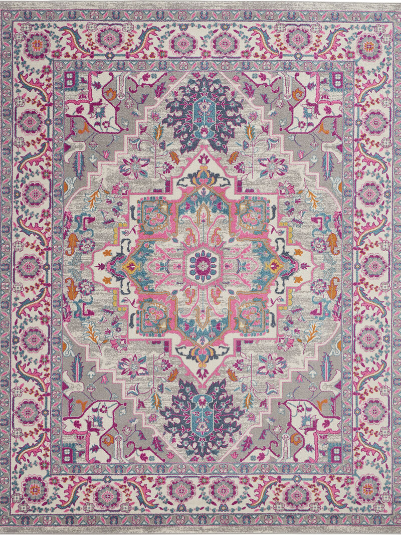Passion PSN20 Light Gray/Pink 6'7" x 9'6" Rug image number 0
