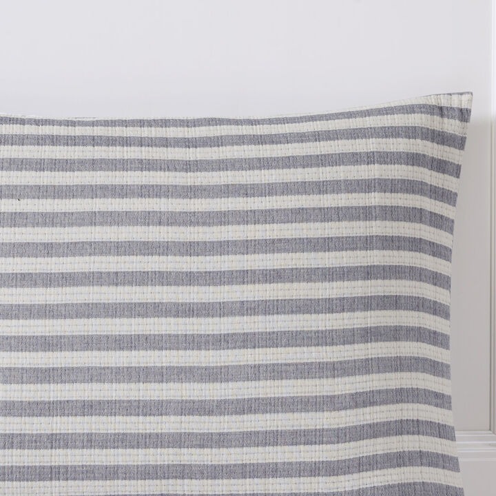 Gracie Mills Diego 5-Piece Coastal Oversized Cotton Stripe Comforter Set