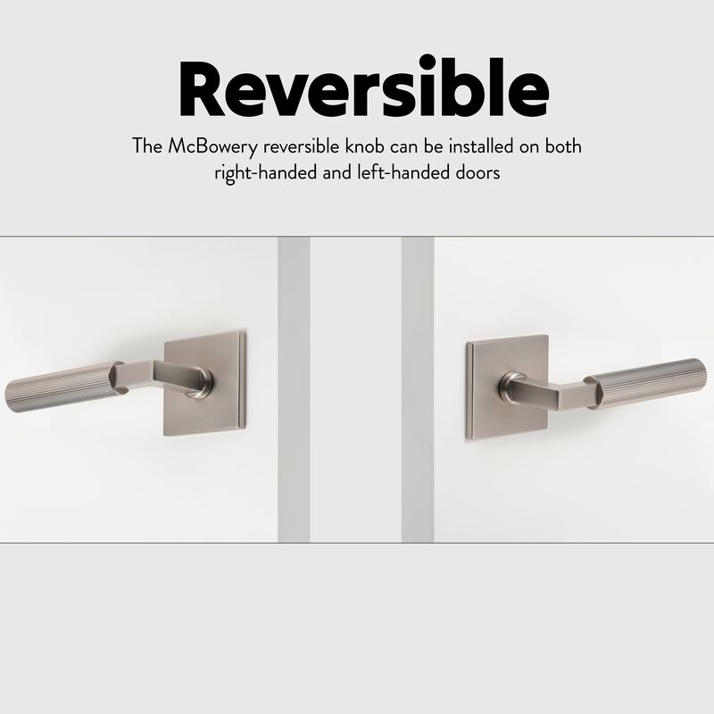Mila Modern Linear Double Dummy Interior Door Handle with Square Rosette and Concealed Screws image number 4