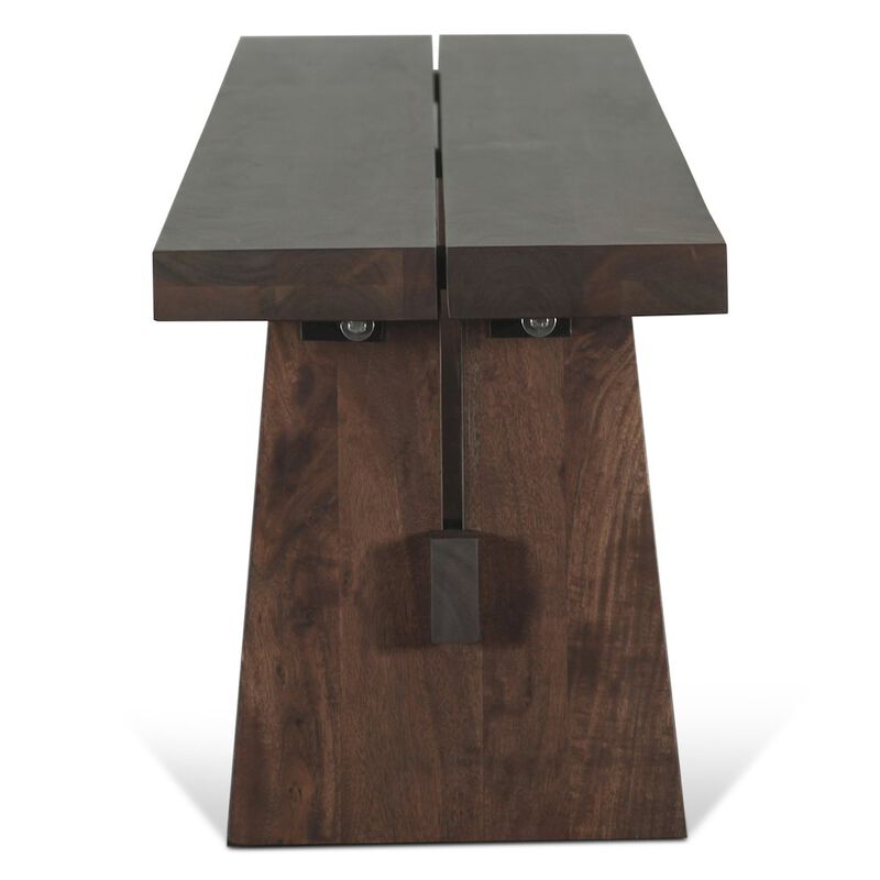 World Interiors Acadia 79" Bench in Coffee Bean image number 4