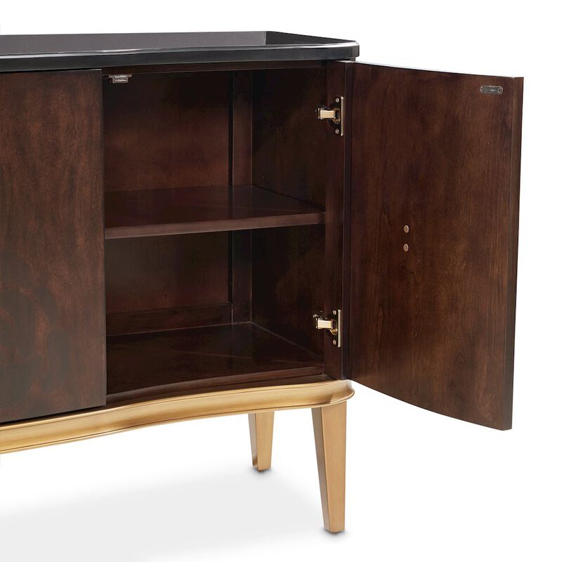 Michael Amini Camellia Field Sideboard - Warm Pecan