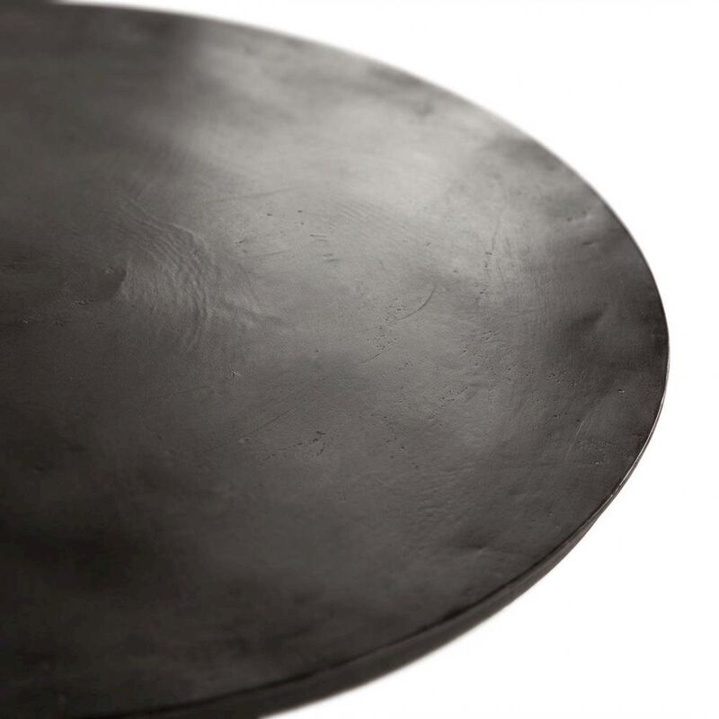 Starlight Canyon Home 30 Inch Adjustable Height Crank Side Table, Industrial End Table, Matte Black image number 5