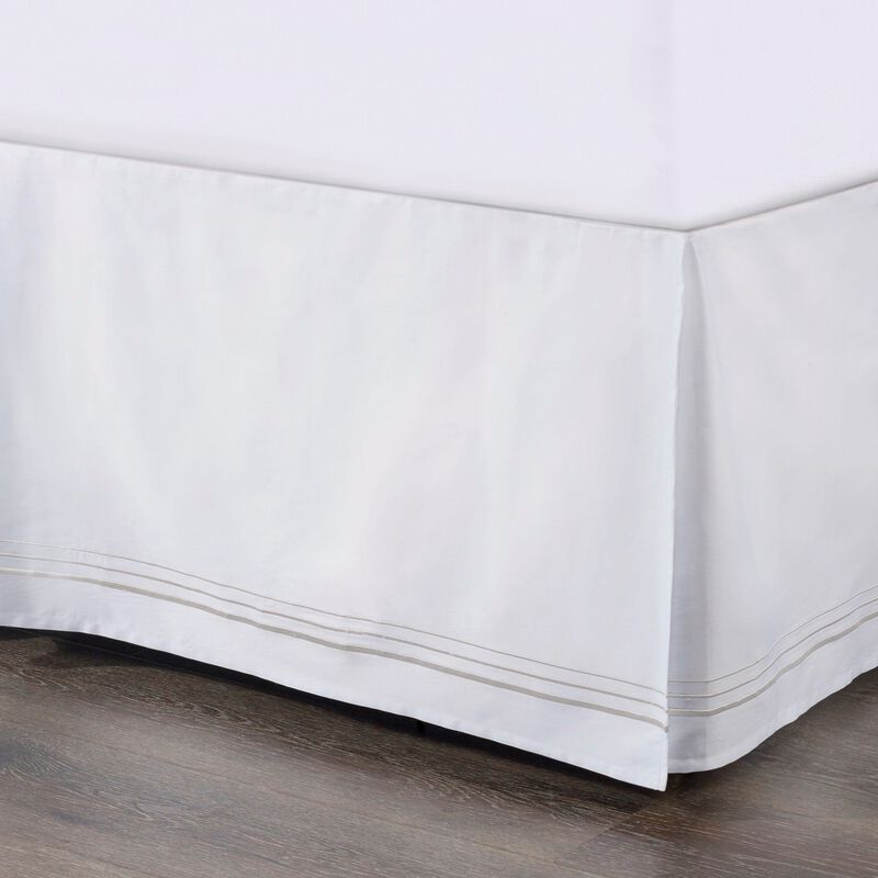 Border Embroidery King Bed Skirt image number 0