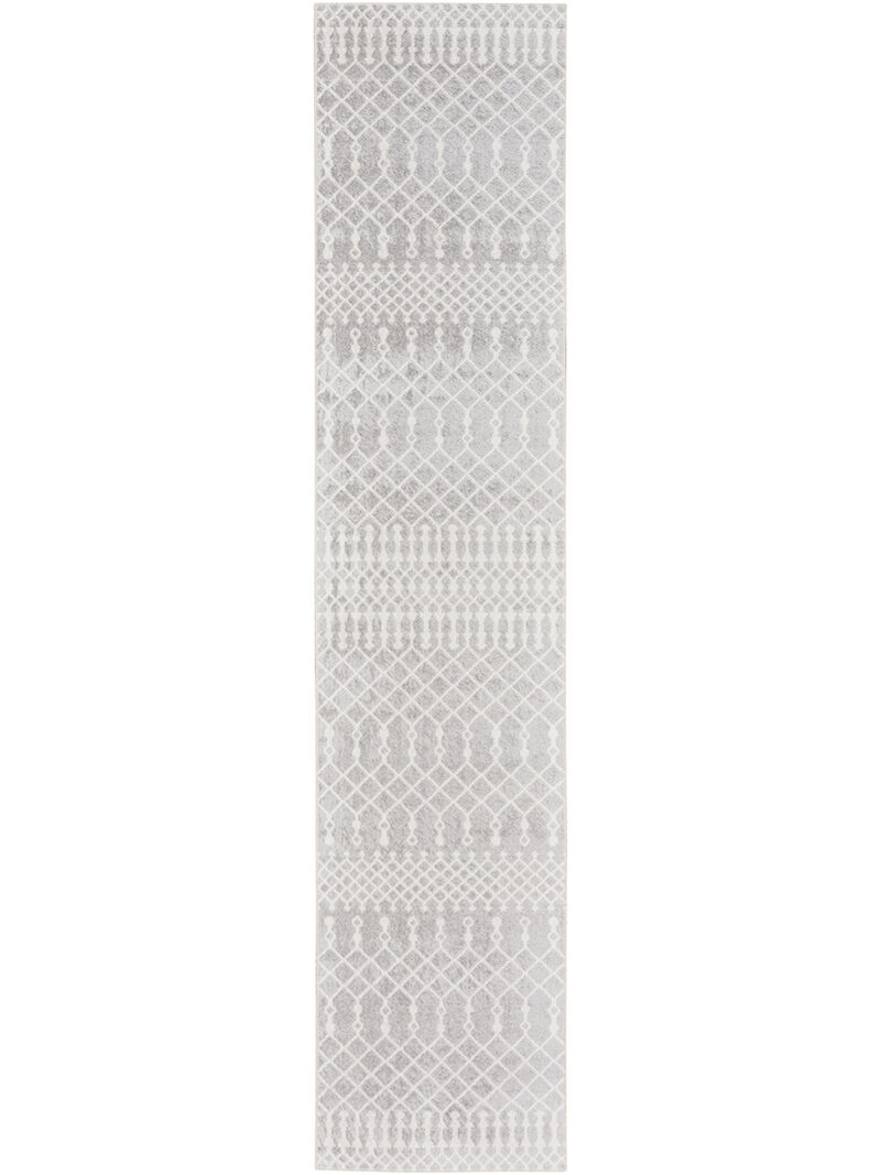 Astra Machine Washable ASW10 Gray 2'2" x 10' Rug