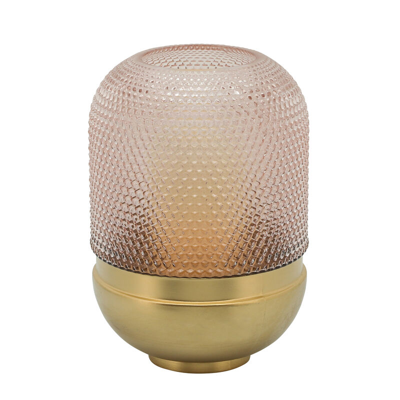 Glass 11" Textured Dots Vase image number 1