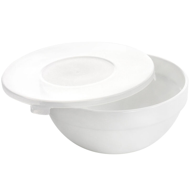 Ultra White Shadow 8 Piece Tempered Opal Glass Bowl and Lid Set in White image number 5