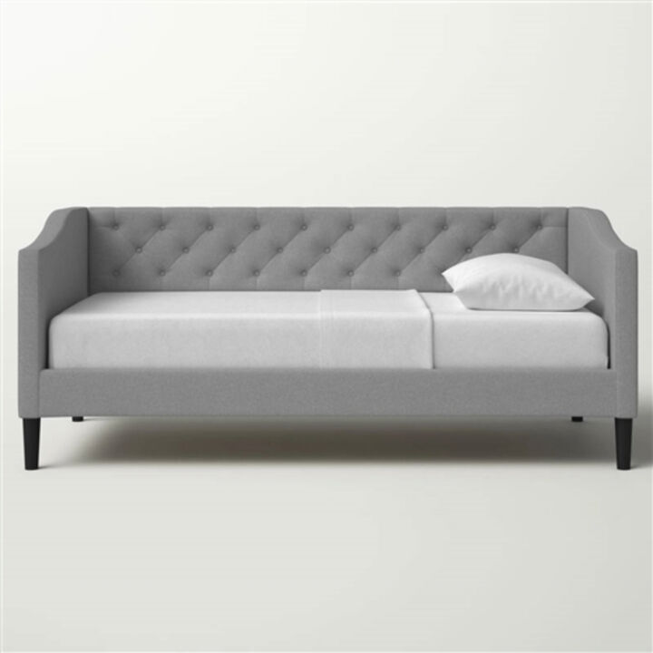 Fabric Daybed with Button-Tufted Upholstery – Perfect for Guest Room or Living Room