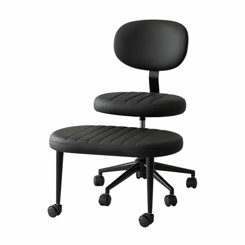 GOODSILO Ergonomic Multi-Position Cross Legged Office Chair, Swivel Rolling Meditation Fidget Chair with Back Support for Home Office image number 0