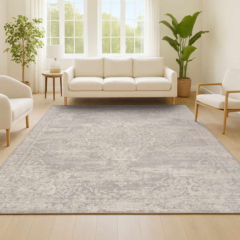 Alhambra Ornate Medallion Modern Area Rug