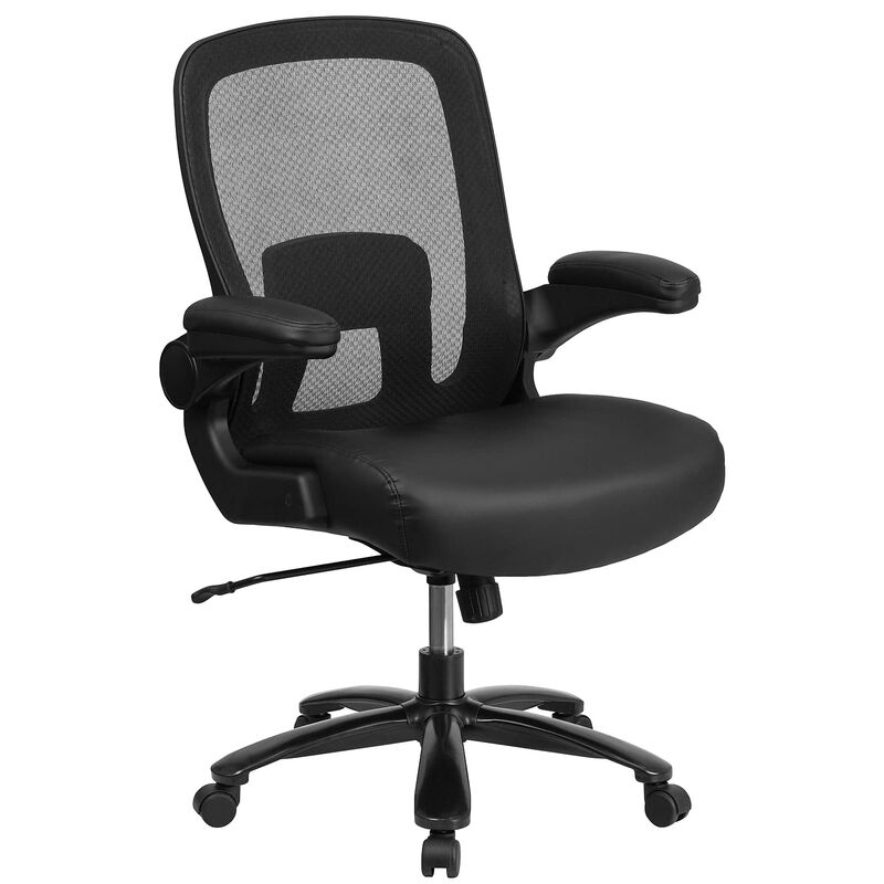 Flash Furniture  Hercules Series Big & Tall 500 lbs . Executive Swivel Chair with Fabric Seat & Adjustable Lumbar image number 0