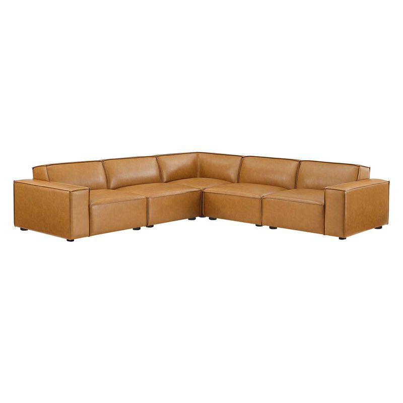 Restore 5-Piece Vegan Leather Sectional Sofa image number 0