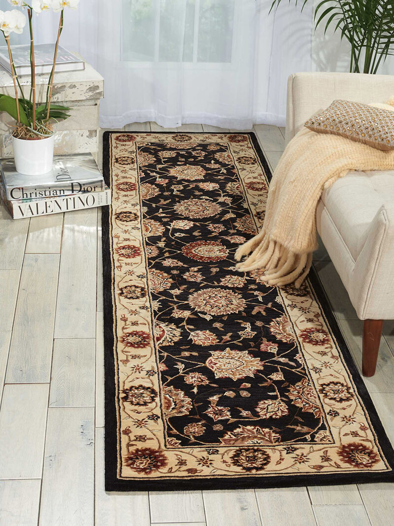 Nourison 2000 2204 Midnight 2'6" x 12' Rug image number 3