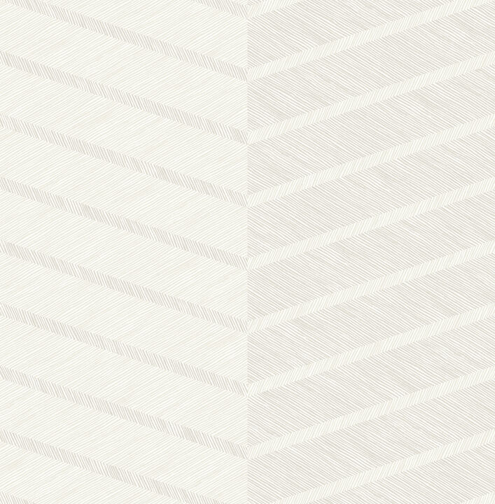 Aspen White Chevron Wallpaper