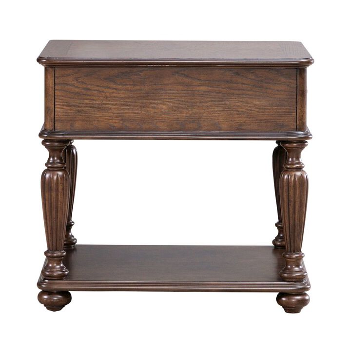 Liberty Furniture Allington Rectangular End Table for Living Room - Satin Sienna