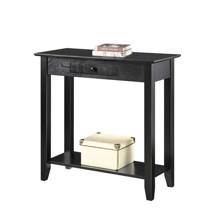 Convience Concept, Inc. American Heritage Hall Table with Drawer and Shelf