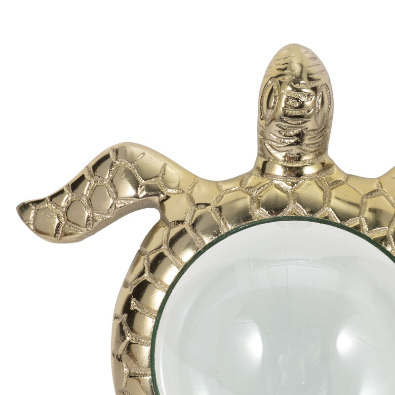 6" Sea Turtle Magnifying Glass, Gold image number 4