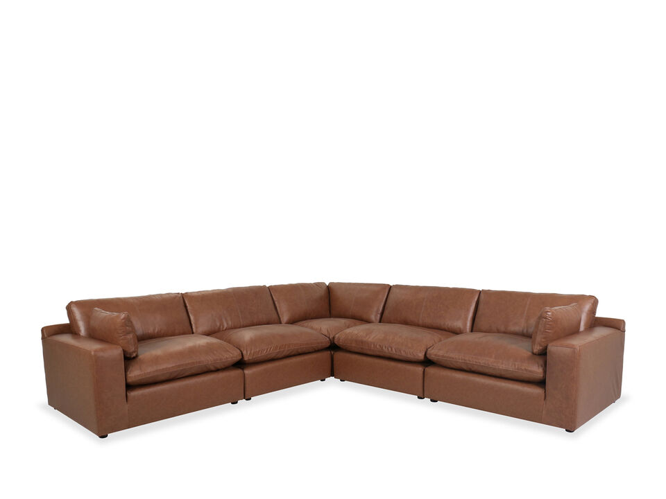 Emilia 5-Piece Leather Sectional