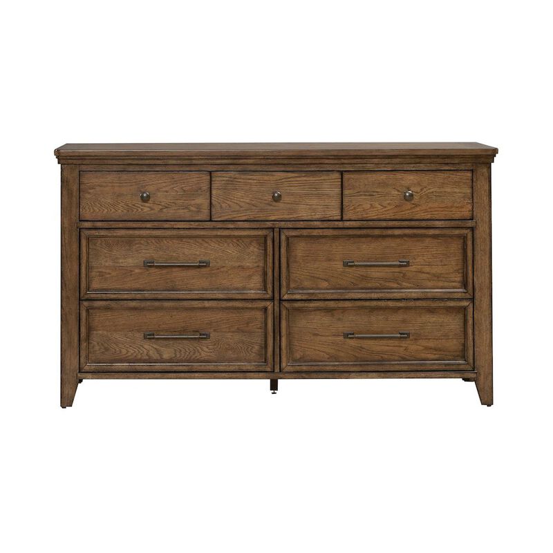 Liberty Furniture Carolina Park 7 Drawer Bedroom Dresser Transitional - Amber Brown image number 2