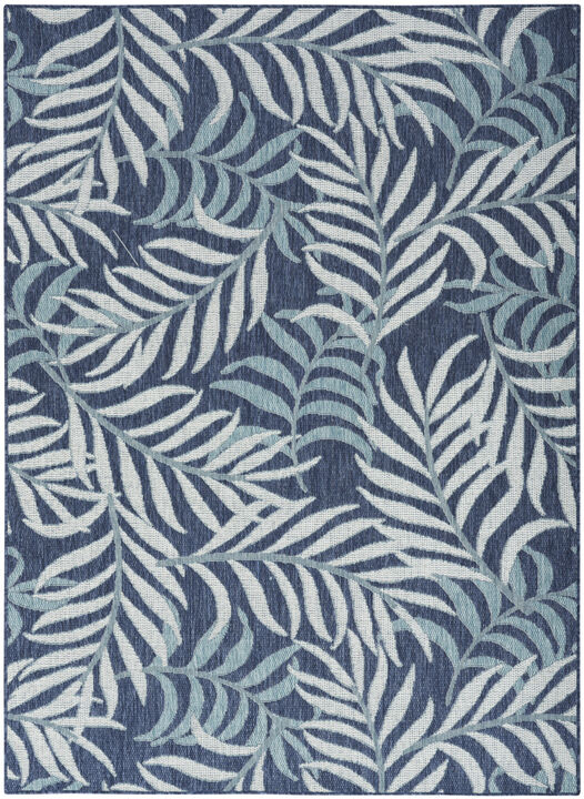 HomeRoots Palm Leaf Indoor Outdoor Area Rug