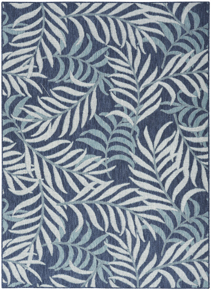 HomeRoots Palm Leaf Indoor Outdoor Area Rug image number 0