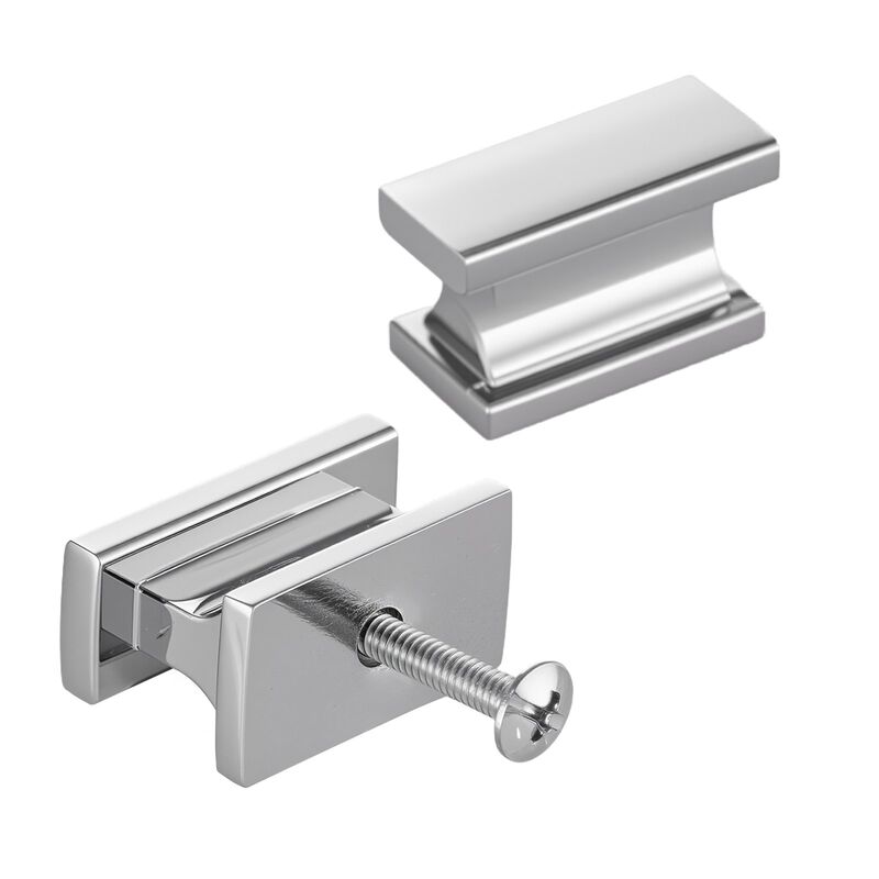 10 Pack Rectangular Cabinet Knobs, Zinc Alloy Drawer Pulls with Screws image number 3