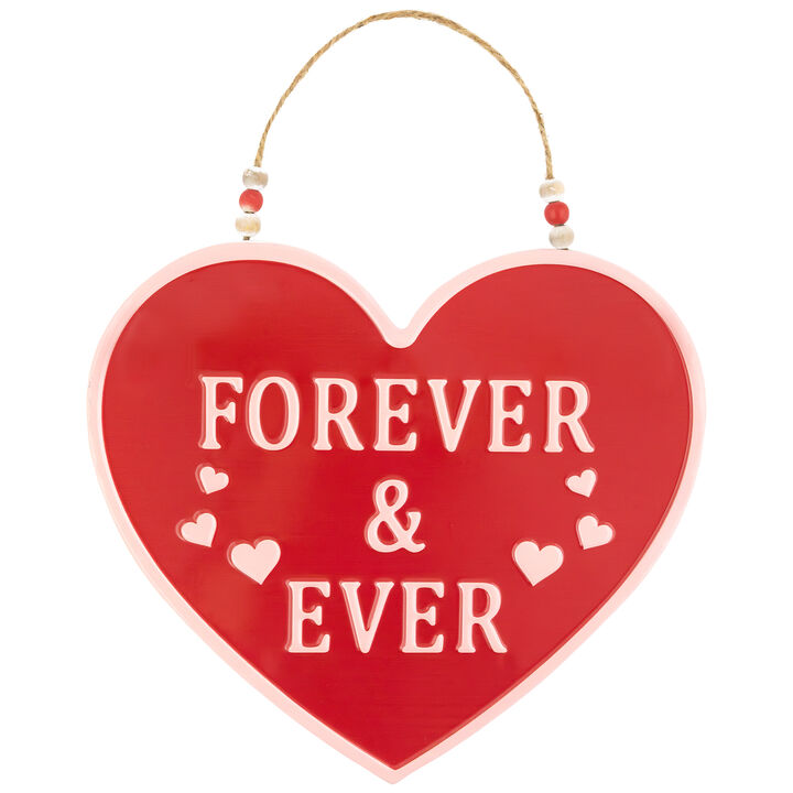 Forever and Ever Valentine's Day Wall Decoration - 13.75"