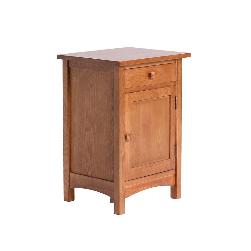 Crafters and Weavers Mission 1 Door 1 Drawer Nightstand - Michael's Cherry