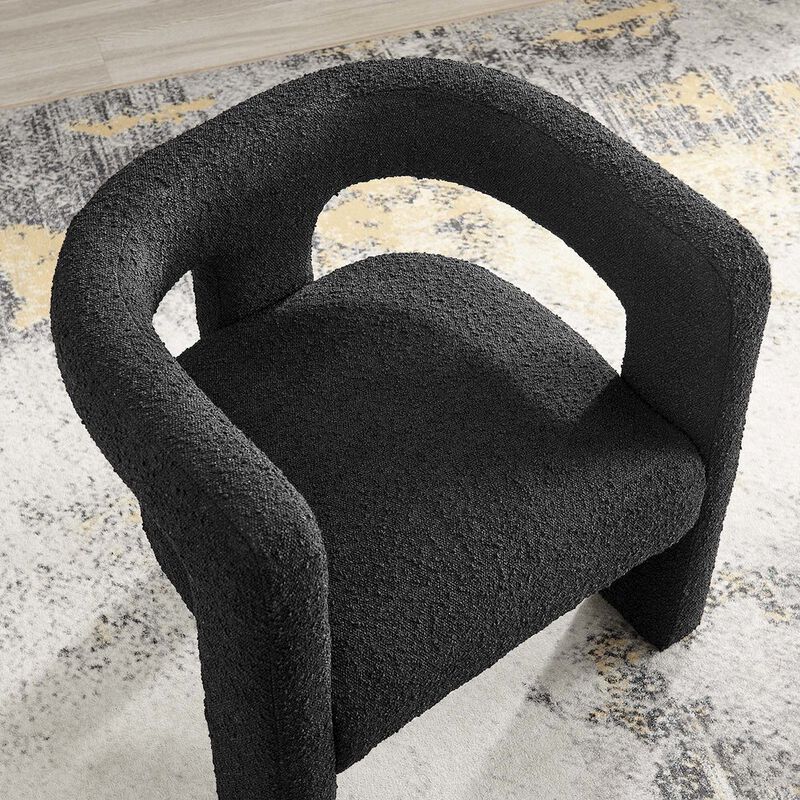 Kayla Boucle Upholstered Armchair image number 8