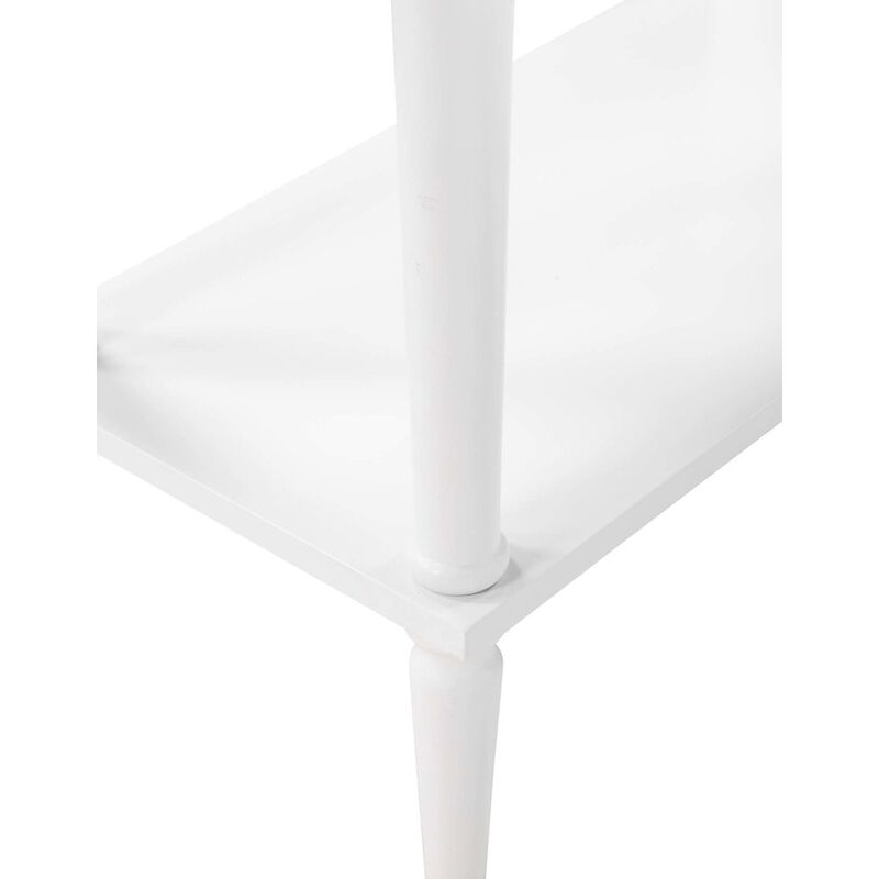 Convience Concept, Inc. French Country No Tools Chairside End Table with Shelf