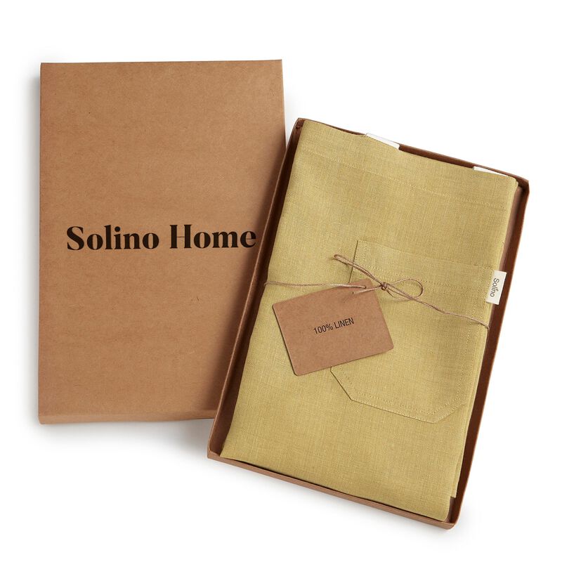 Solino Home 100% Pure Linen Apron - Kitchen Linen image number 3