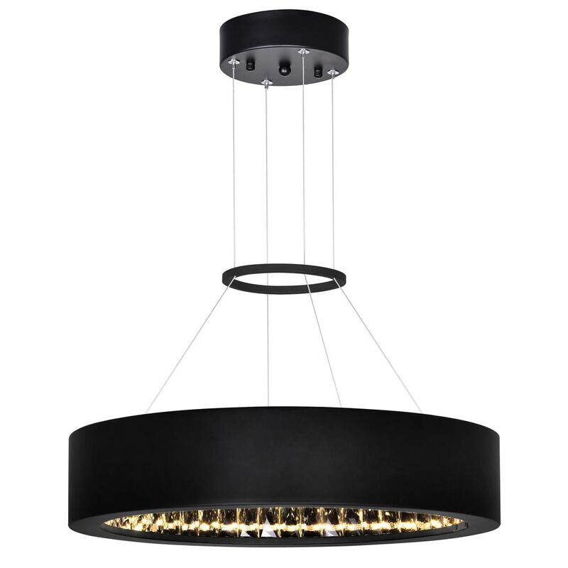 CWI Lighting Rosalina LED Chandelier With Matte Black Finish