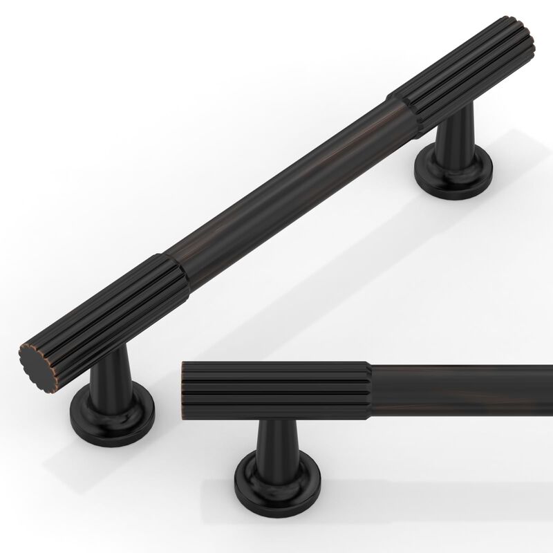 Talentedeco 10 Pack Oil Rubbed Bronze Cabinet Pulls 3.75 Inch(96mm) Kitchen Cabinet Handles Cabinet Hardware for Drawer Pulls