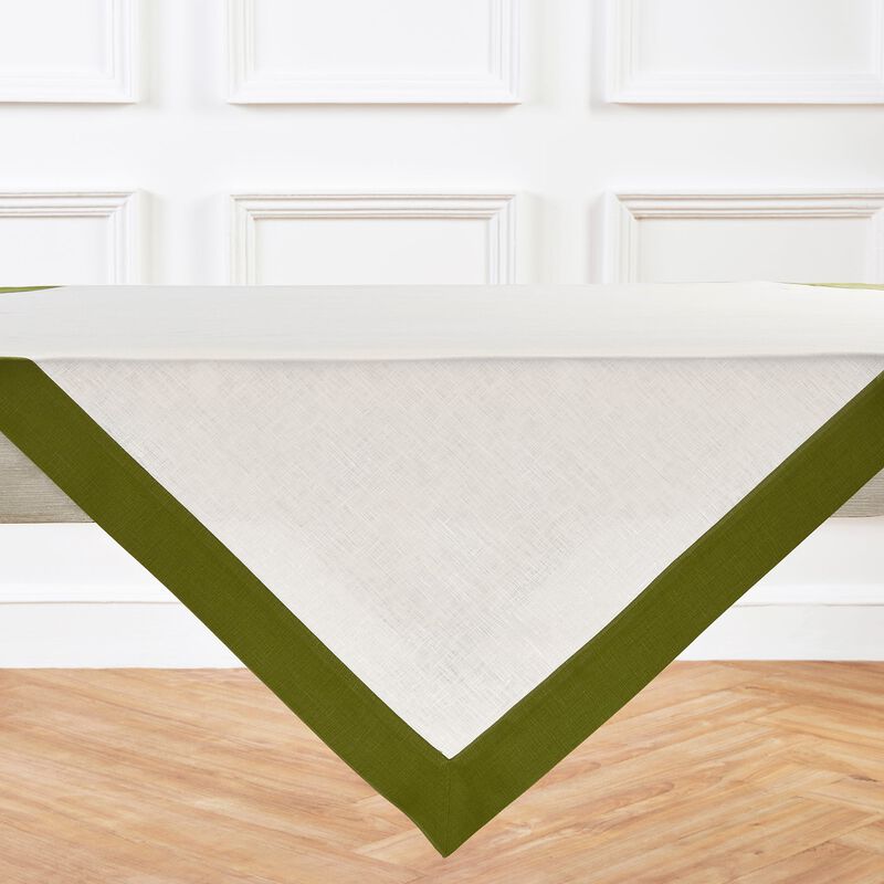 Solino Home Contempo 100% Linen Table Throw &ndash; Handcrafted, Machine Washable, Perfect for Holiday and Everyday Dining