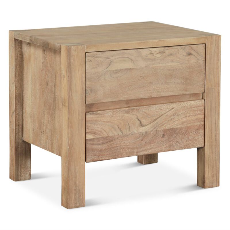 World Interiors Mesa 32" Nightstand in Brushed Acacia image number 1