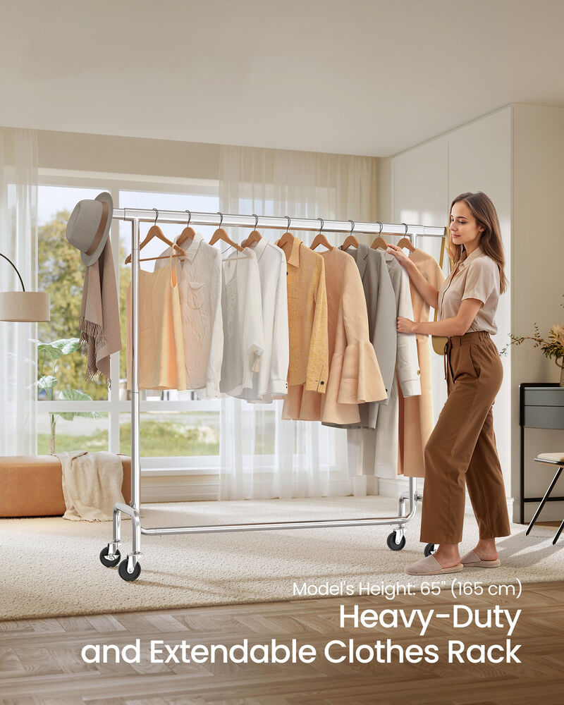 Heavy Duty Clothing Rack Sturdy Metal Garment Rack Organizer image number 1