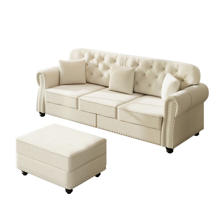 Wurtda Modern Chesterfield Sofa