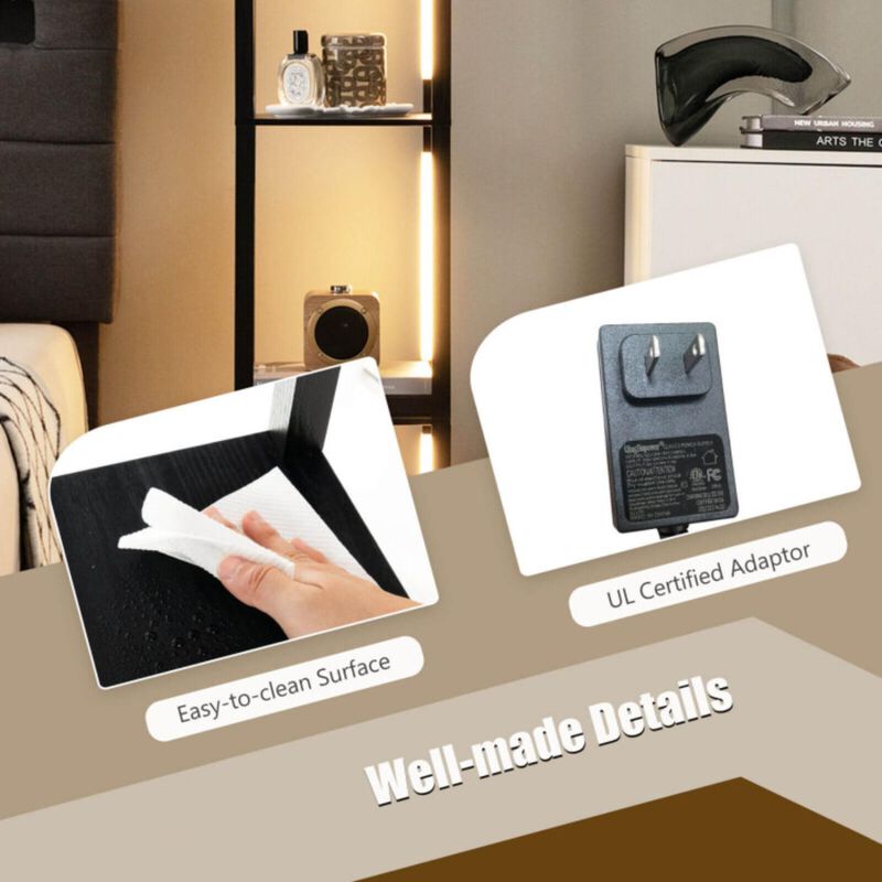 Hivvago 64 Inches Floor Lamp with 3-Level Dimmable LED Bulbs and Rotatable LED Poles